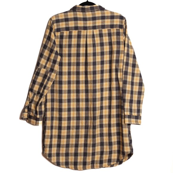 Toad&Co Bodie 1/4 Zip Long Sleeve Plaid Dress Size L - Picture 2 of 10